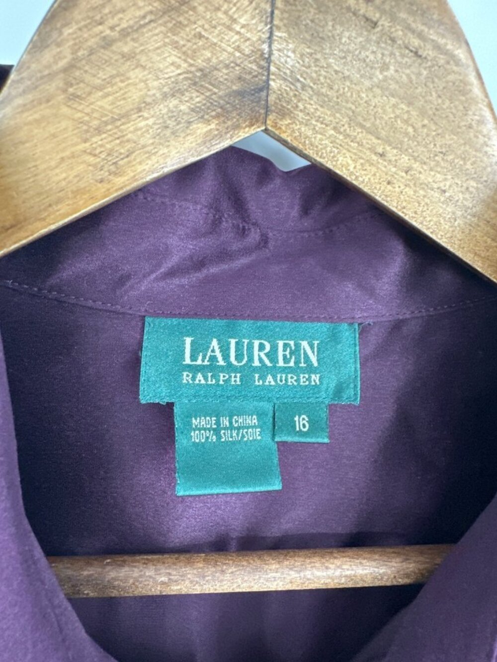 Lauren Ralph Lauren Silk Long Sleeve Blouse With Matching Skirt Women's Size 16 - Picture 6 of 16